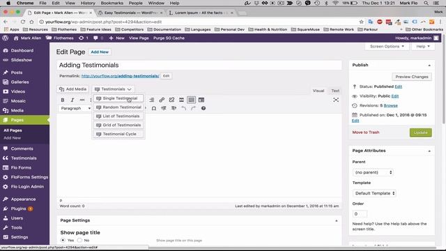 Using Easy Testimonials with WordPress смотреть онлайн