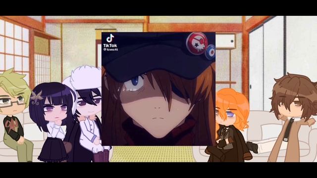 {Bungou Stray Dogs react to F!y/n as Asuka Langley}-{BSD x NGE}- {First video} смотреть онлайн