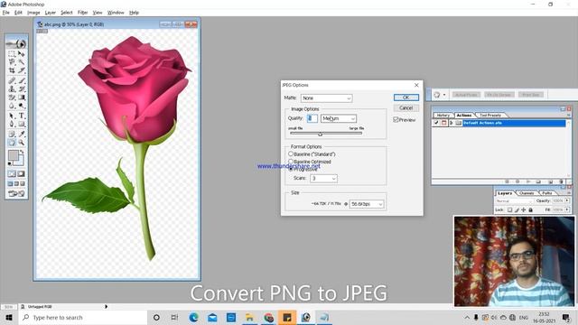 PNG to JPG Convert In Photoshop | Image Size Converter | Reduce Image Size in KB смотреть онлайн