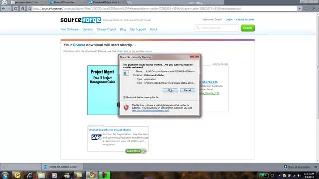 Java JDK Install With Basic Java Program смотреть онлайн