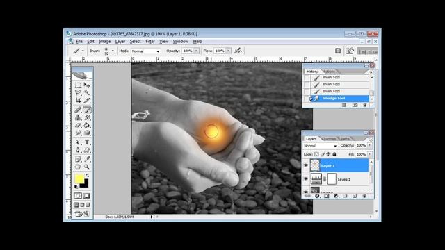 Рисуем пламя в фотошопе смотреть онлайн