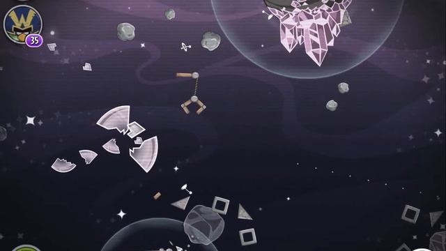 Angry Birds Space Cosmic Crystals Level M7-4 Mirror World Walkthrough 3 Star смотреть онлайн