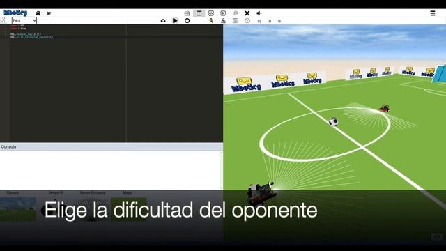 Kibotics | Juego del fútbol Keybot en Python смотреть онлайн