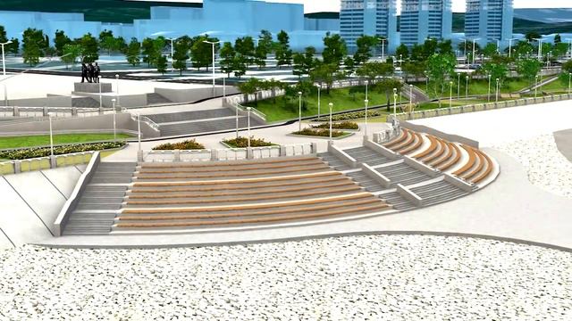 КГБУ Набережная Амура. Реконструкция (презентационный ролик) смотреть онлайн