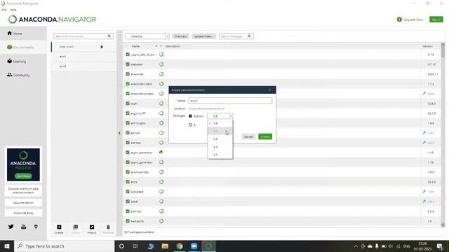 Creating Anaconda Environment for python | Windows 10 смотреть онлайн
