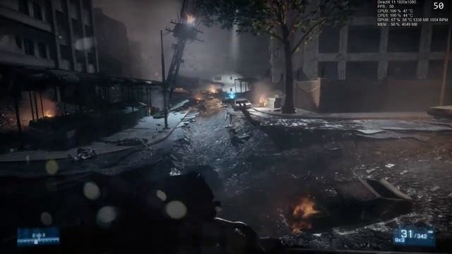 Battlefield 3 G2030/GTX1050Ti Ultra Settings смотреть онлайн