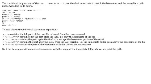 Finding all files with a given extension whose base name is the name of the parent directory смотреть онлайн