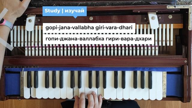 Jaya Radha Madhava - Chaitanya Chandra Charan prabhu STYLE - Harmonium bhajan melody смотреть онлайн