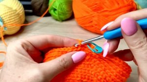 Тыква крючком, вяжем тыкву, МК тыква, подробный МК, , кольцо амигуруми,  вязаные игрушки, Knitting