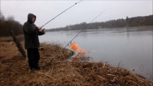 Река Луга рыбалка в Ленинградской области.часть 1