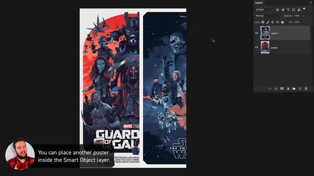 Poster Placement | Photoshop CC Tutorial #277/365 смотреть онлайн