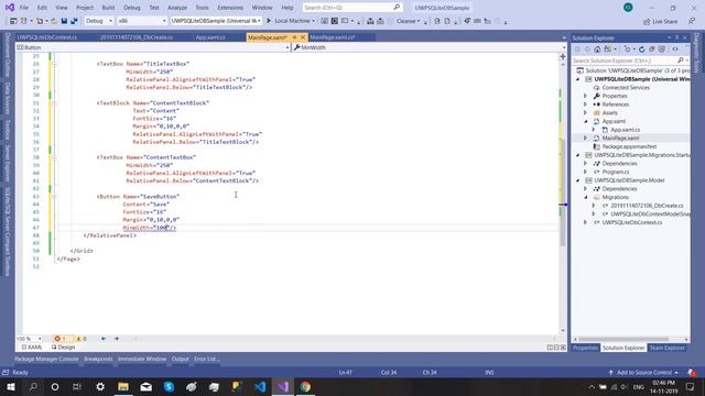 UWP, SQLite & EF Core Part 3 - Add UI смотреть онлайн