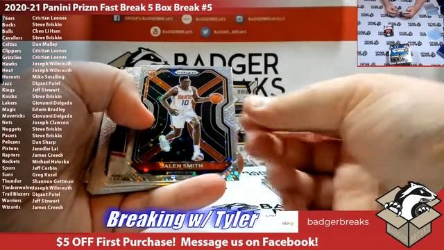 2020-21 Panini Prizm Fast Break 5 Box Break #5 смотреть онлайн