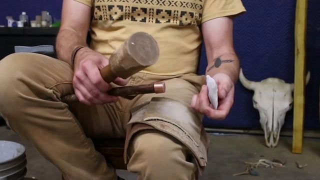 Biface Better with Indirect Percussion. Flint knapping tips and tricks смотреть онлайн