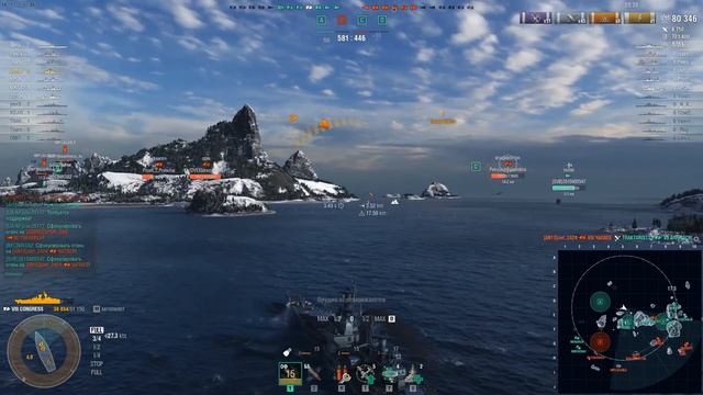 БОЛЬШОЙ ОБЗОР CONGRESS СО СТАТКОЙ ⚓ World of Warships смотреть онлайн