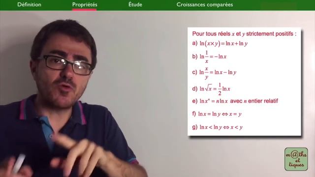 LE COURS : Logarithme népérien - Terminale смотреть онлайн