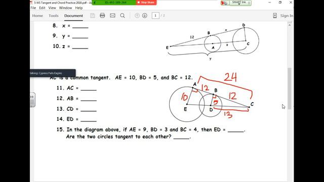 Tangents and Chords #11-15 смотреть онлайн