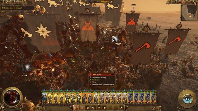 Total War: Warhammer II Mortal empires, 1440p, Archaon the Everchosen, Epic Chaos vs Chaos Battle смотреть онлайн