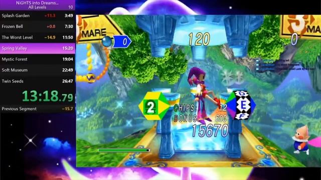 NiGHTS into Dreams HD All Levels Speedrun (26:19.06) смотреть онлайн