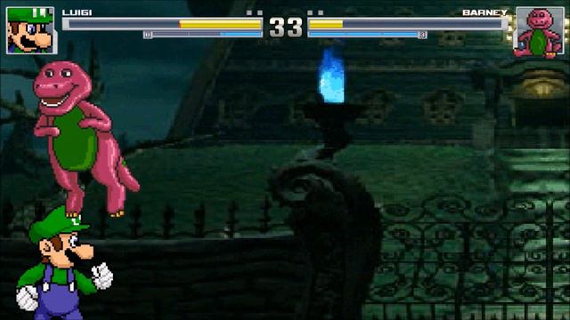 MUGEN Battles #14: Luigi vs Barney смотреть онлайн