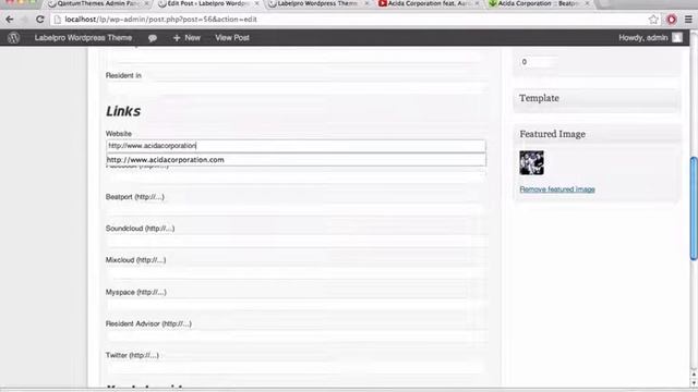 SLAM! Music Wordpress Theme 9 Import artists form Beatport смотреть онлайн