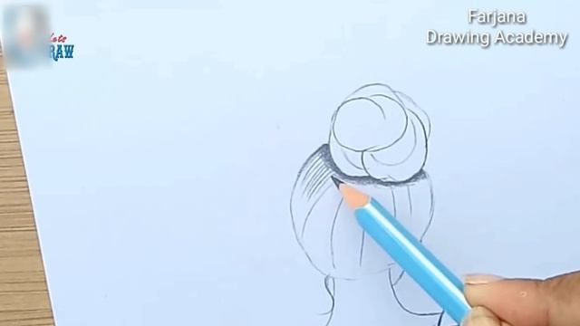 How to draw a girl with School Bag || Pencil sketch Tutorial || Art video смотреть онлайн