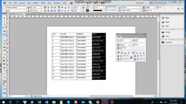 Chèn bảng biểu Excel vào Indesign смотреть онлайн