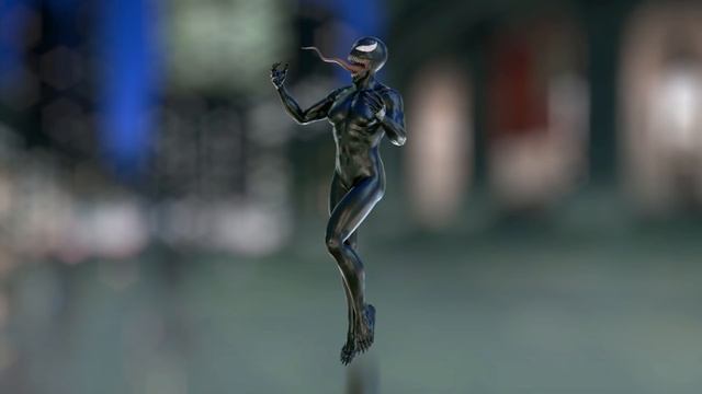 She-VENOM (2018) 3d Model - Turntable смотреть онлайн