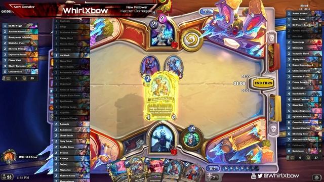 The BEST CONTROL DECK in wild | Blood Death Knight | March of the Lich King | Wild Hearthstone смотреть онлайн