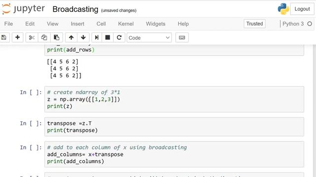 What is broadcasting in Python Numpy?Lesson 12 смотреть онлайн