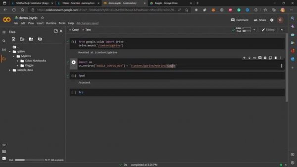 How to import Kaggle data in Google Colab in 2022 #kaggle #colab