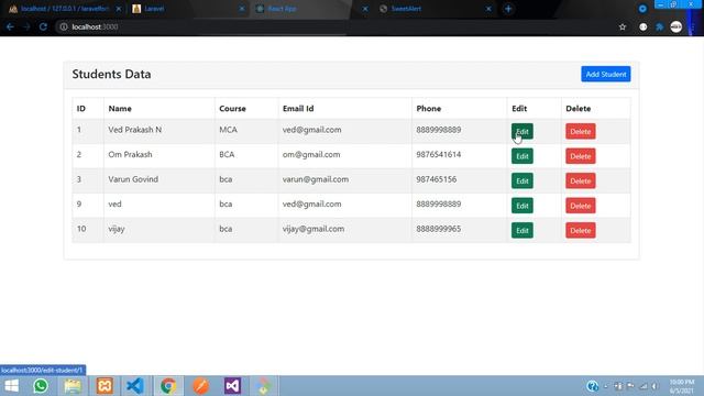 React JS with Laravel 8 API: How to do Form Validation in React JS using laravel 8 API - Part 7 смотреть онлайн