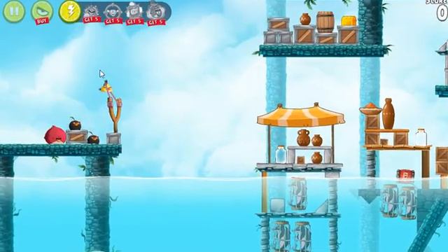 Play NEW Angry Birds High Dive Level 2 and 3 смотреть онлайн