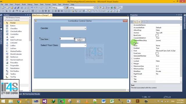 C# in Urdu - ComboBox Control with Properties and Events смотреть онлайн