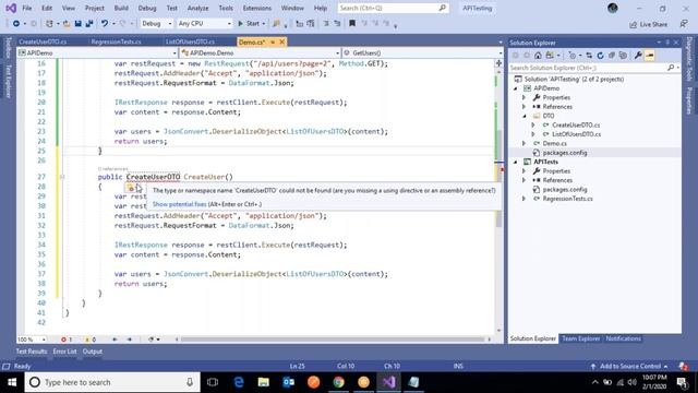 RestSharp: REST APIs Testing using C# RestSharp and Json.Net - Part 1 | Getting started смотреть онлайн