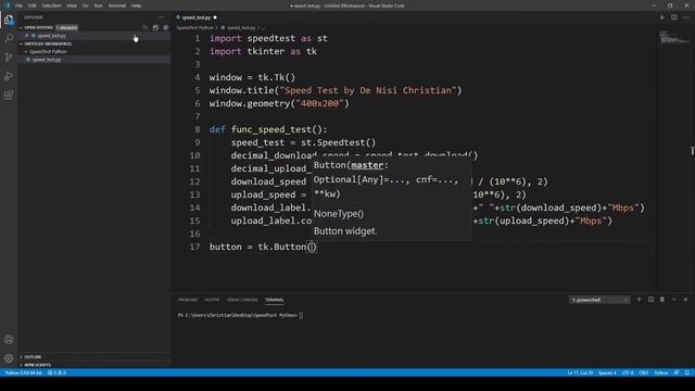 Python Speed Test with GUI - Speed coding смотреть онлайн