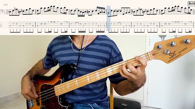 Stevie Wonder - I Was Made To Love Her (Bass cover w/tabs) смотреть онлайн