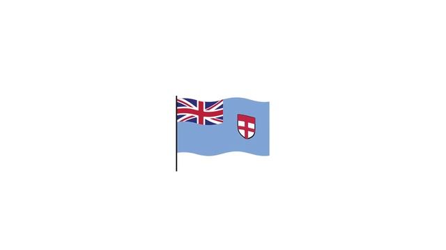 Fiji flag Lottie JSON animation смотреть онлайн