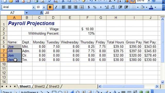 Excel 2003 Tutorial Copying All Formatting from Cells to Another Microsoft Training Lesson 7.9 смотреть онлайн