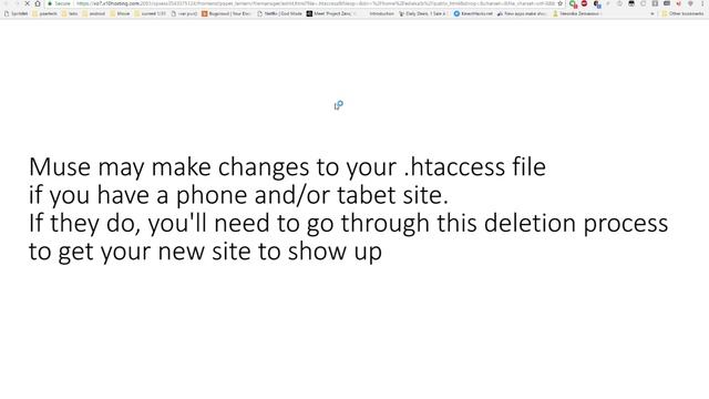 How to Edit the .htaccess file in CPANEL to remove redirects and other rules смотреть онлайн