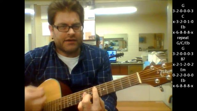 How to play "All I Want For Christmas Is You" by Mariah Carey on acoustic guitar смотреть онлайн