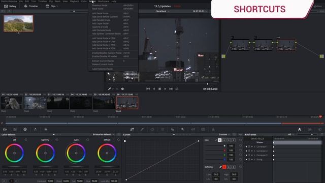 DaVinci Resolve 12.5 - 73b Node Editor 12.5 Updates смотреть онлайн