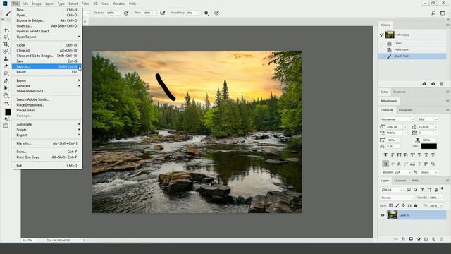 Сохранение документа в Adobe Photoshop Урок 5 смотреть онлайн
