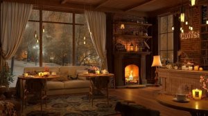 4K Cozy Coffee Shop - Piano Jazz Music.