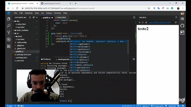 Gulp: 3 - Minificando o HTML (gulp-htmlmin) смотреть онлайн