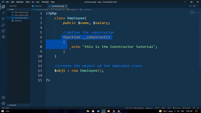 Constructor || PHP || EXCELLENT CODE WITH AJ смотреть онлайн