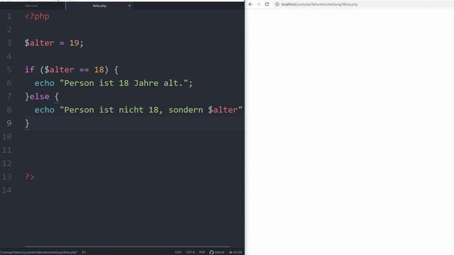 PHP if else Tutorial Deutsch (für Anfänger) смотреть онлайн