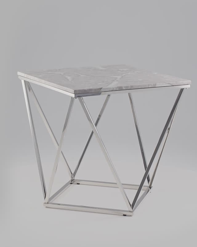 Журнальный столик Авалон 61*61. Журнальный стол со столешницей из искусственного мрамора смотреть онлайн