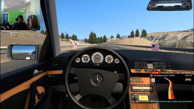 REVIEW MOD Mercedes Benz W140 S Class S600 - AMERICAN TRUCK SIMULATOR #247 смотреть онлайн