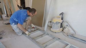 Приставная лестница из профиля для ГКЛ